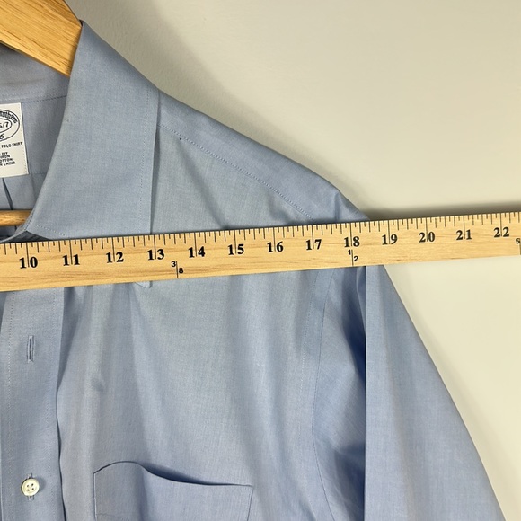 Brooks Brothers 346 Slim Fit Non-Iron All Cotton Button Up Shirt - Picture 4 of 6